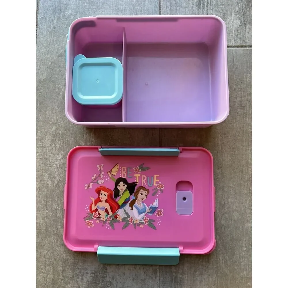 Disney Princess 3-Section Seal Food Storage Container Zak Design Lunch Bento Box